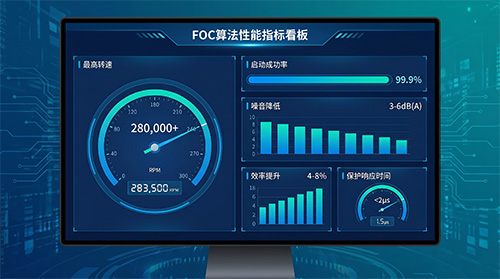 CMS32M6736E第五代无感FOC算法 启动成功率99.9% 噪声降低3-6dB(A) 效率提升4-8%
