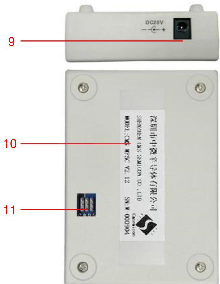 CMS-WRITER8 LITE烧写器侧面接口