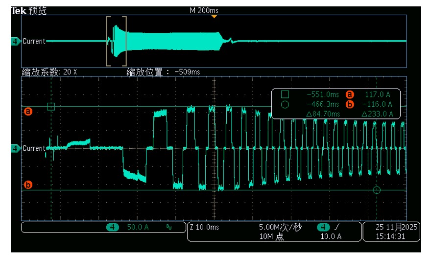 CMS32M6635FA 电机运行波形